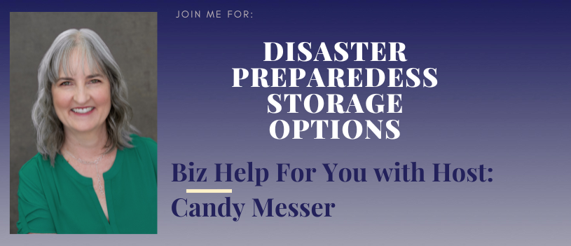 Disaster Preparedness Storage Options with Candy Messer